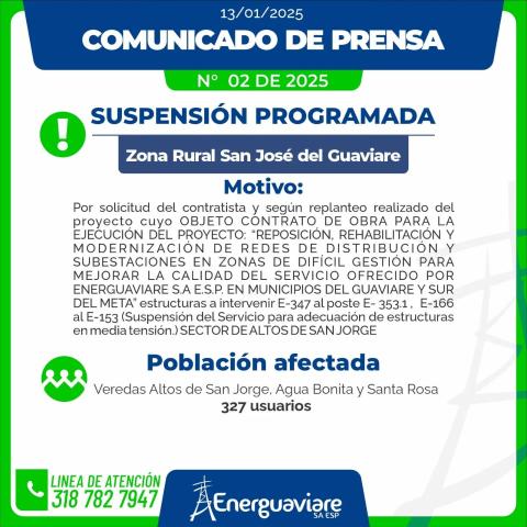 COMUNICADO 02 DE 2025