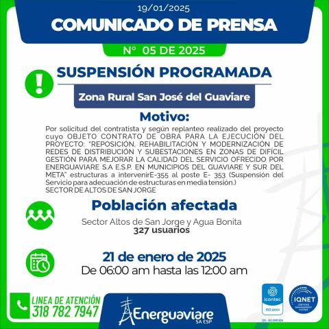 COMUNICADO 05 DE 2025