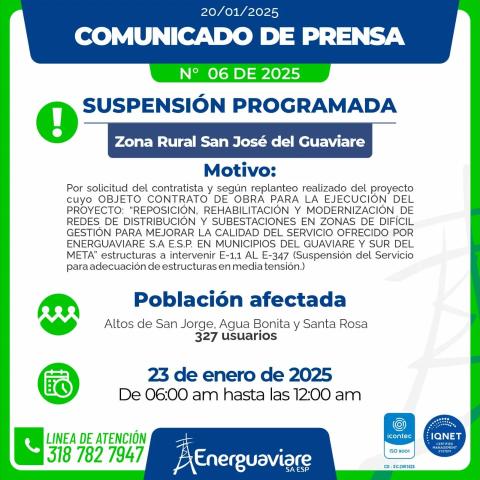 COMUNICADO 06 DE 2025