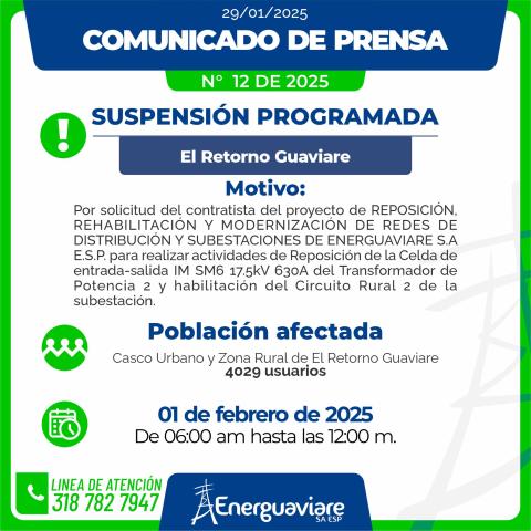 COMUNICADO 12 DE 2025