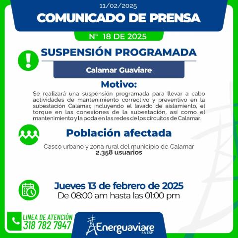 COMUNICADO 18 DE 2025