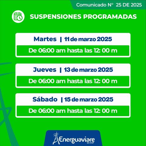 COMUNICADO 25 DE 2025 - HORARIO