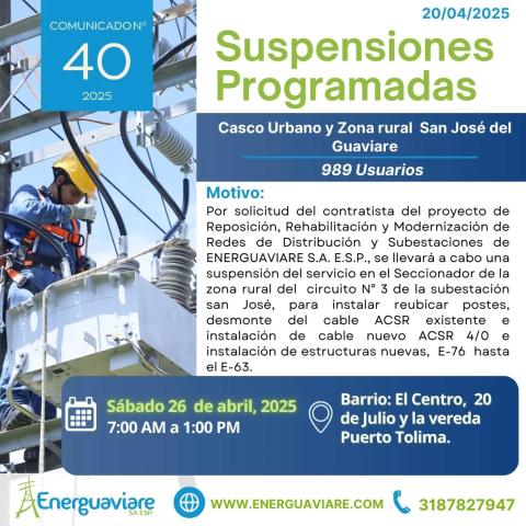 COMUNICADO 40 DE 2025